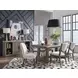 Westbourne Dark Umber and White 2 Door Marble Top Sideboard