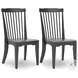 Mendinfort Grayish Brown and Black Dining Room Set
