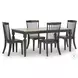 Mendinfort Grayish Brown and Black Dining Table