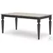 Mendinfort Grayish Brown and Black Dining Table