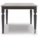 Mendinfort Grayish Brown and Black Dining Table