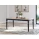Mendinfort Grayish Brown and Black Dining Table
