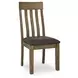 Broxtyn Light Brown Upholstered Dining Chair