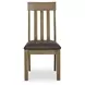 Broxtyn Light Brown Upholstered Dining Chair