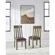 Broxtyn Light Brown Upholstered Dining Chair