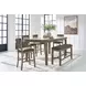 Broxtyn Light Brown Extendable Rectangular Counter Height Dining Room Set