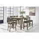 Broxtyn Light Brown Extendable Rectangular Counter Height Dining Room Set
