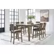 Broxtyn Light Brown Extendable Rectangular Counter Height Dining Room Set