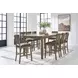 Broxtyn Light Brown Extendable Rectangular Counter Height Dining Room Set