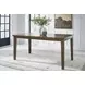 Broxtyn Light Brown 78" Extendable Rectangular Counter Height Dining Table