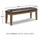 Ralene Large Upholstered Dining Room Bench