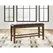 Ralene Medium Brown Upholstered Counter Height Dining Bench