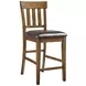 Ralene Medium Brown Extendable Rectangular Counter Height Dining Room Set