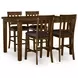 Ralene Medium Brown 78" Extendable Rectangular Counter Height Dining Table