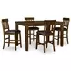 Ralene Medium Brown 78" Extendable Rectangular Counter Height Dining Table