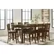 Ralene Medium Brown 78" Extendable Rectangular Counter Height Dining Table