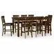 Ralene Medium Brown 78" Extendable Rectangular Counter Height Dining Table