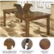 Ralene Medium Brown Rectangular Butterfly Extendable Dining Table