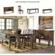 Ralene Medium Brown Rectangular Butterfly Extendable Dining Table