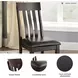 Haddigan Dark Brown Dining Upholstered Side Chair Set Of 2