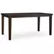 Haddigan Dark Brown Extendable Rectangular Counter Height Dining Room Set