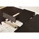 Haddigan Dark Brown 78" Extendable Rectangular Counter Height Dining Table