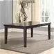 Haddigan Dark Brown Rectangular Extendable Dining Table