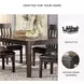 Haddigan Dark Brown Rectangular Extendable Dining Table