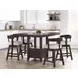 Haddigan Gray Upholstered Swivel Bar Stool Set of 2