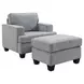 Baldwin Dalton Graphite Upholstered Lounge Chair