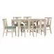 West End Sage Green and Natural Maple Upholstered Spindle Side Chair Set of 2