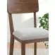 Lyncott Light Gray Upholstered Side Chair Set of 2