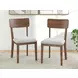 Lyncott Light Gray Upholstered Side Chair Set of 2