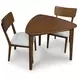 Lyncott Brown 35" Triangular Dining Table