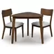 Lyncott Brown 35" Triangular Dining Table