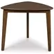Lyncott Brown 35" Triangular Dining Table