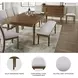 Lyncott Beige Upholstered Bench