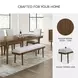 Lyncott Beige Upholstered Bench