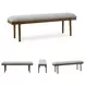 Lyncott Beige Upholstered Bench