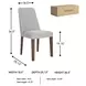 Lyncott Gray Dining Chair Set of 2