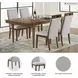Lyncott Beige Upholstered Side Chair Set Of 2