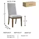 Lyncott Beige Upholstered Side Chair Set Of 2