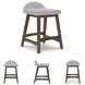 Lyncott Light Gray Bar Stool Set of 2