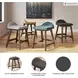 Lyncott Charcoal Counter Height Stool Set of 2