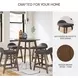 Lyncott Charcoal Counter Height Stool Set of 2