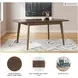 Lyncott Medium Brown Extendable Rectangular Dining Table