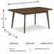 Lyncott Medium Brown Extendable Rectangular Dining Table