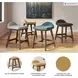 Lyncott Mustard Counter Height Stool Set of 2