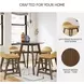 Lyncott Mustard Counter Height Stool Set of 2