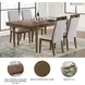 Lyncott Medium Brown Extendable Dining Table